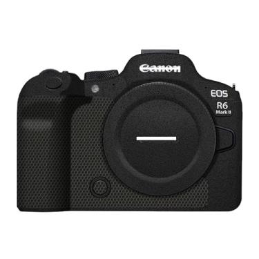 Imagem de Mebont Adesivo de capa de câmera antiarranhões para Canon EOS R6 Mark II Película protetora de corpo sem espelho antidesgaste decoração de pele #Fosco preto
