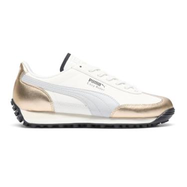 Imagem de PUMA Tênis feminino Easy Rider Mixed Metals Metallic Cadarço Casual - Branco, Branco, 36 BR