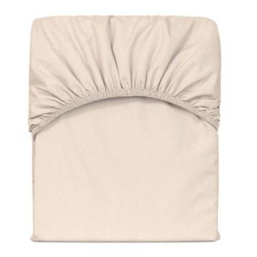 Imagem de Lençol Avulso King Slim Com Elástico Percal 200 Fios - Bege - CASA PAU