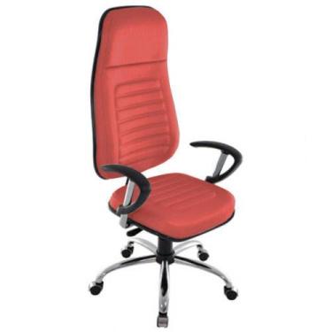 Imagem de Cadeira Presidente Com Espaldar Alto Linha Blenda versão na cor Vermel