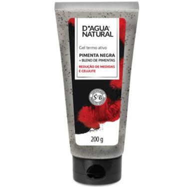 Imagem de Gel Termo Ativo Dagua Natural Pimenta Negra 200g Redução de Medidas e 