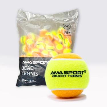 Imagem de Bola de Beach Tennis Ama Sport - Saco com 60 Bolas - Ama Sports