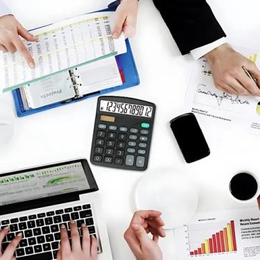 Imagem de Calculadora De Mesa Grande Eletrônica Escritório 12 Digitos - Hxt