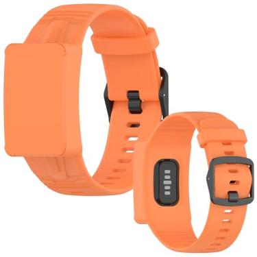 Imagem de Ranyi Pulseira esportiva WHOOP Peak, compatível com WHOOP 5.0 Life MG/Peak/One/WHOOP 4.0 3.0, à prova d'água, à prova de suor, ajustável, macio, confortável, durável, laranja
