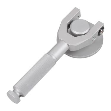 Imagem de QccHieUs Instrumento de medição de tensão de correia, ferramenta de teste de tensor automotivo fácil de ajustar para, Prata