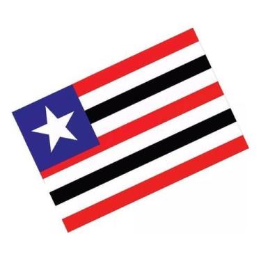 Imagem de Adesivo Bandeira Maranhão Resinado 4X6Cm Bd27 - Spts