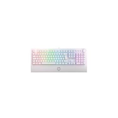 Imagem de Teclado Mecânico Gamer Husky Anchorage Full Size, RGB, Switch Gateron EF Red, ABNT2, Branco - HTG200BRVR