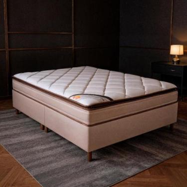 Imagem de Colchão King Molas Ensacadas Colorado + Base 203x193x67 - Bom Pastor