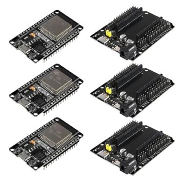 Imagem de AEDIKO 3 Conjuntos De Placa Desenvolvimento Esp32 Esp-32S 30 Pinos Cp2102 2,4 Ghz Wi-Fi Bluetooth Dual Core Com Expansão Gpio Breakout Tipo-C Usb