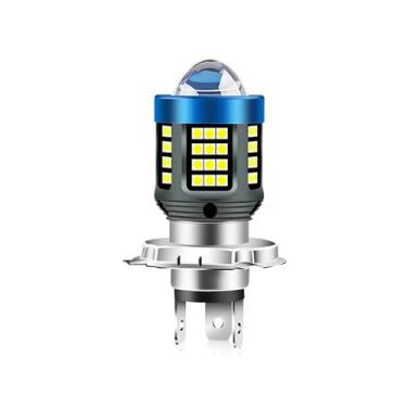 Imagem de Lâmpada LED H4 para Farol de Motocicleta, 2 Cores Comutável, Branco e Amarelo