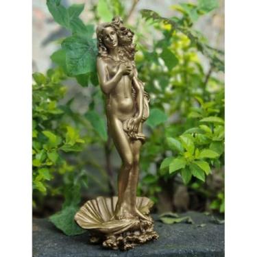 Imagem de Estátua Deusa Afrodite Decoração em Resina 28 cm