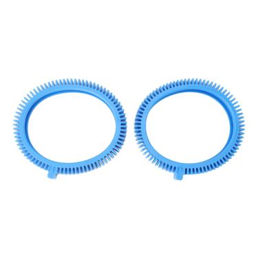 Imagem de Limpador de piscina pneu dianteiro borracha azul com corcunda pneus de reposição durável para limpeza de piscina 2pcs 20cm 300g