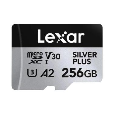 Imagem de 256GB 128GB 64GB Lexar Professional Micro SD Card Silver plus UHS-I U3