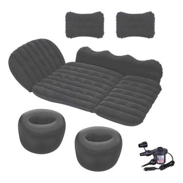 Imagem de Colchão Inflavel Para Bancos de Carros RE95 Snel Home, Preto, único