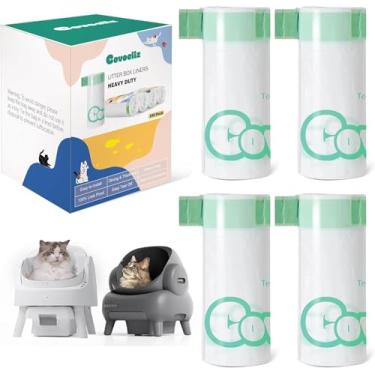 Imagem de 100 sacos de areia para gatos de 68,5 x 33 cm, sacos de areia Neakasa M1 de 2 mm de espessura, sacos de lixo substituídos, sacos de lixo resistentes