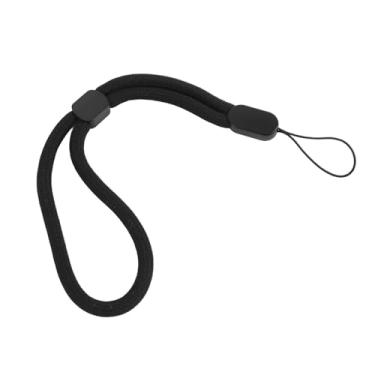 Imagem de VBESTLIFE Aparelhamento da Pulseira de Punho de Mão, Correia de Segurança de Comprovância de Poliéster Ajustável para o Console de Jogos para Smartphones de Câmera, para o Chaveiro USB (Preto)