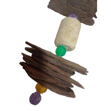 Imagem de Brinquedo casca de pinus para Calopsita e Roedores - May Birds, Duplo
