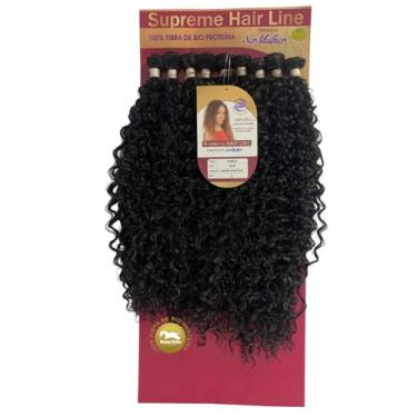 Imagem de Cabelo Cacheado Fibra de Proteína 330g Ser Mulher Supreme Hair Modelo Pamela 75cm Textura Natural Fibra Bio Vegetal Macia Sem Brilho Resistente ao Calor Sem Embaraços (2 Castanho Escuro)