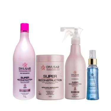 Imagem de Tratamento Kit Super Reconstrução 1Kg + Doador De Brilho