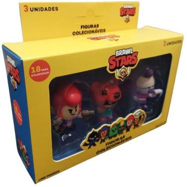 Imagem de Bonecos Brawl Stars Pack 3 Personagens Colt Nita Emz Multikids