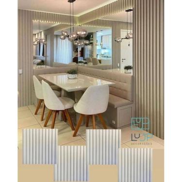 Imagem de 10 Placas Paineis Ripado Revestimento 3D De Pvc Para Parede