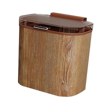 Imagem de Fenteer Lixeira para porta de armário de cozinha, lata de lixo embaixo da pia, embaixo do balcão da cozinha, lixeira para camping, trailer, quarto e banheiro, 25.5 Cm X 16 Cm X