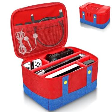 Imagem de Case para Nintendo Switch Oled, Bolsa para Armazenamento de Console de Jogos, Case para Nintendo Switch Lite, Bolsa Maleta Case Transporte
