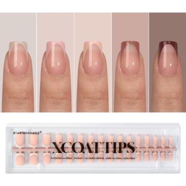 Imagem de False Nail btartboxnails XCOATTIPS French Gel Nails Skin Tons de pele