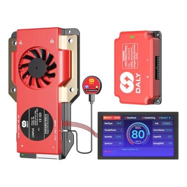 Imagem de DALY Tela BMS Balance 48V 250A - 5A Active Balance BMS 16S com tela LCD sensível ao toque de 4,3 polegadas, módulo Bluetooth WiFi, suporta RS485 CAN para bateria LiFePO4, carrinhos de golfe, motores