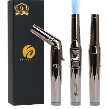 Imagem de Isqueiro Pen Torch InZaynity Windproof Jet Flame recarregável