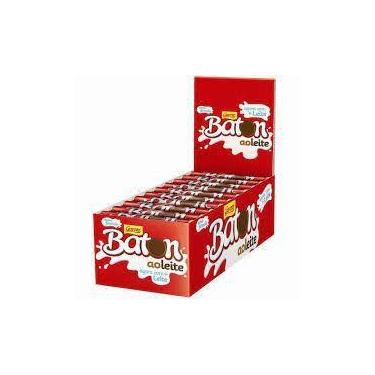 Imagem de Chocolate Baton Ao Leite Com 30 unidades - Garoto, 480g, Ao Leite
