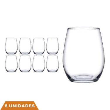 Imagem de Copo Vidro Redondo Transparente Duravel 440ml Amber - 8 Un - PASABAHÇE