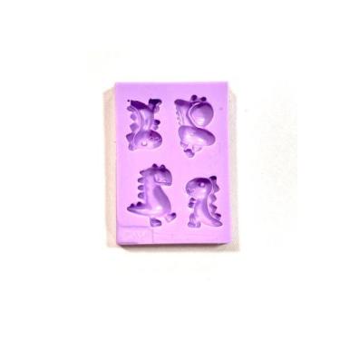 Imagem de F1310 molde de silicone dinossauro confeitaria biscuit - confeitaria d
