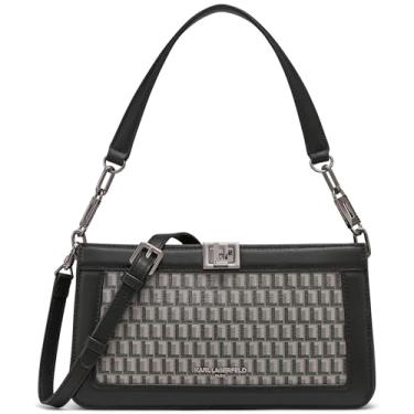 Imagem de Karl Lagerfeld Bolsa de ombro Paris Ivette, preta/cinza