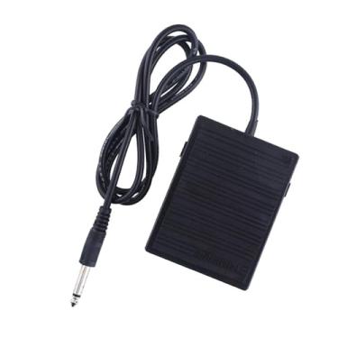 Imagem de Dynwave Pedal de piano sustain, pedal de teclado elétrico com cabo de 1,45 m, profissional para sintetizadores com plugue de 1/4 de polegada para treinamento