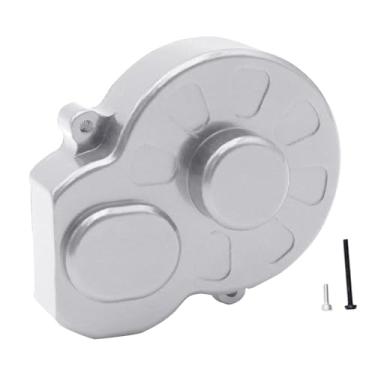 Imagem de Colaxi Tampa da caixa de câmbio para carro RC 1/28, substituição da caixa de câmbio, tampa de transmissão para o modelo de carro RC Los00007, Prata