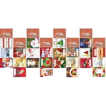 Imagem de Cartela de Adesivos Decorados, Cristina, Natal, 6 Modelos, Sortidos, 48 Unidades