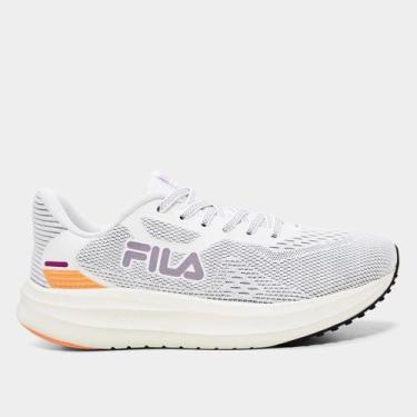 Imagem de Tênis Fila Fastness Feminino, Branco, Laranja, 36