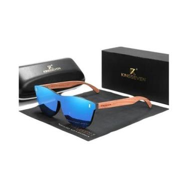 Imagem de Óculos De Sol Retro Polarizados De Madeira Para Homens E Mulheres KING