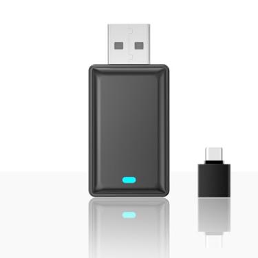 Imagem de Adaptador automotivo 2 em 1 sem fio CarPlay Android Mini USB Dongle, Plug & Play, converte CarPlay original com fio para carro sem fio, para carros 2016-2023 com CarPlay com fio de fábrica | Android