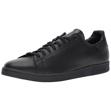 Imagem de adidas Originals Tênis masculino Stan Smith, Núcleo preto/núcleo preto, 10