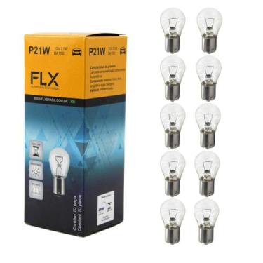 Imagem de Caixa Com 10 Lampadas Automotivas Universal Um Polo 12v 21w - FLX
