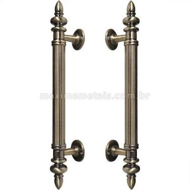 Imagem de Puxador Duplo Porta Pivotante Correr Genova 295 Mm Bronze - Máxima met