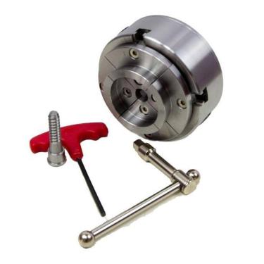 Imagem de Jogo De Placas Com Castanha E Mordentes Para Torno De Madeir