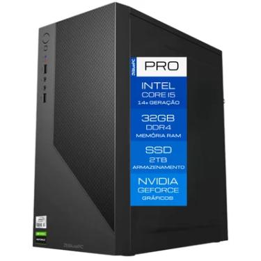Imagem de Computador Bluepc Pro - Intel Core i5 14400f (14ª Geração), 32gb Ddr4, SSD 2TB, Gráficos Geforce, Fonte 500w, WINDOWS 11 Pro