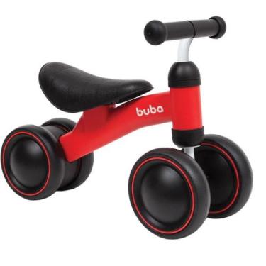 Imagem de Bicicleta Infantil Equilibrio C/4 Rodas Vermelha - Buba, Vermelho