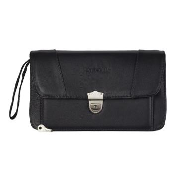 Imagem de PASTA CAPANGA DE MÃO MASCULINA COURO EXPOPELLY 016 PRETO