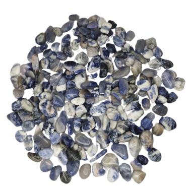 Imagem de Pedra Sodalita 1 a 3 cm Rolada 1 kilo Natural