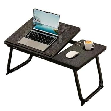 Imagem de Mesa Dobrável Para Laptop Com Altura Ajustável – Ideal Para Escritório Em Casa, Estudo E Viagens