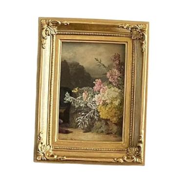 Imagem de Fenteer Moldura de resina para fotos, decoração, presente ornamentado, pendurado, mesa, porta-retratos, suporte para exibição de fotos, escritório, quarto,